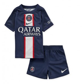 Paris Saint-Germain kläder Barn 2022-23 Hemmatröja Kortärmad (+ korta byxor)